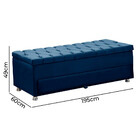 Conjunto Cabeceira Mila + Calçadeira Munique 195cm Veludo Sta