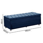 Conjunto Cabeceira Mila + Calçadeira Munique 195cm Veludo Sta