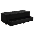 Conjunto Cabeceira Mila + Calçadeira Munique 1 40 Veludo - Vs