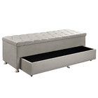 Conjunto Cabeceira Mila + Calçadeira Munique 1 60 Veludo Bege