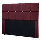 Conjunto Cabeceira Mila + Calçadeira Munique 1 60 Veludo - Vs