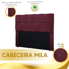 Conjunto Cabeceira Mila + Calçadeira Munique 1 60 Veludo - Vs