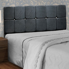 Conjunto Cabeceira Mila + Calçadeira Munique 1 95 Veludo Pret