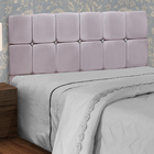 Conjunto Cabeceira Mila + Calçadeira Munique 1 95 Veludo Rose