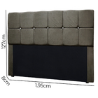 Conjunto Cabeceira Mila + Calçadeira Munique 1 95 Veludo - Sh