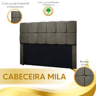 Conjunto Cabeceira Mila + Calçadeira Munique 1 95 Veludo - Sh