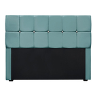 Conjunto Cabeceira Mila + Calçadeira Munique 1 95 Veludo Turq
