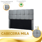 Conjunto Cabeceira Mila + Calçadeira Munique 1 95 Veludo - Vs