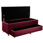 Conjunto Cabeceira Mila + Calçadeira Munique Veludo 140cm Sta