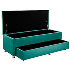 Conjunto Cabeceira Mila + Calçadeira Munique Veludo 160cm Sta