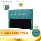 Conjunto Cabeceira Mila + Calçadeira Munique Veludo 160cm Sta
