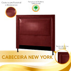 Conjunto Cabeceira New York + Calçadeira Holanda 160cm Materi