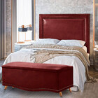 Conjunto Cabeceira New York + Calçadeira Holanda 160cm Materi