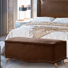 Conjunto Cabeceira New York + Calçadeira Holanda 195cm Materi