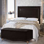 Conjunto Cabeceira New York + Calçadeira Holanda Material Sin