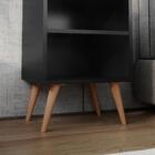 Conjunto Cabeceira Queen 1,60 Bia + Kit 2 Mesas De Cabeceira