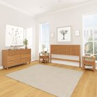 Conjunto Cabeceira Queen Com 2 Mesas De Cabeceira E Cômoda Oi