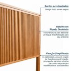 Conjunto Cabeceira Queen Com 2 Mesas De Cabeceira E Cômoda Oi