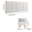 Conjunto Cabeceira Suspensa Bia Cama Casal Box 1,40 E Kit 2 M