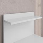 Conjunto Cabeceira Suspensa Cama Casal Box 1,40 Preto E Kit 2