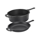 Conjunto Caçarola E Frigideira Multiuso De Ferro Fundido