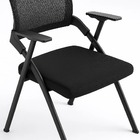 Conjunto Cadeira De Escritório Dobrável Axis - Preta - 3 Cade