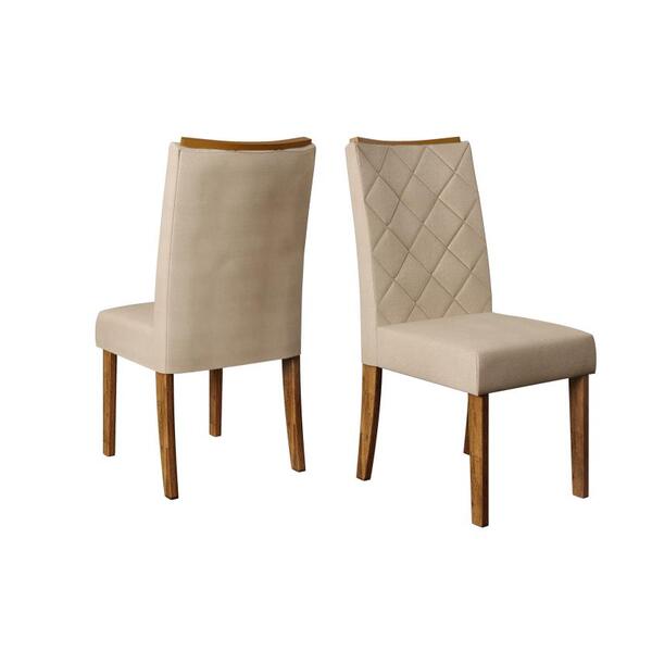 Conjunto Cadeira Golden (02 Und) Demolicao/suede Areia