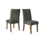 Conjunto Cadeira Golden (02 Und) Demolicao/suede Chumbo