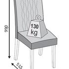 Conjunto Cadeira Lia (02 Und) Demolicao/suede Areia