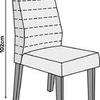 Conjunto Cadeira Ondina (02 Und) Rustico Malbec/suede Chumbo