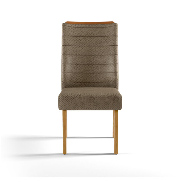 Conjunto Cadeira Ondina Para Sala De Jantar Estofada (02 Unid)