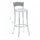 Conjunto Cadeira Para Cozinha Assento Estofado 426 E Banqueta