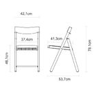 Conjunto Cadeiras Mesa Madeira Tramontina Potenza Dobrável Ma
