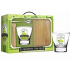 Conjunto Caipirinha Copo Socador E Tábua Ser Feliz Brasfoot