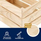 Conjunto Caixa Organizadora Madeira Maciça 1 Grande E 1 Peque