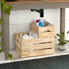 Conjunto Caixa Organizadora Madeira Maciça 1 Grande E 1 Peque