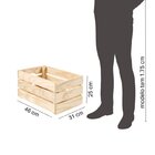 Conjunto Caixa Organizadora Madeira Maciça 1 Grande E 1 Peque