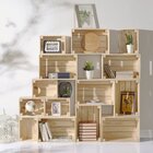 Conjunto Caixa Organizadora Madeira Maciça 1 Grande E 1 Peque