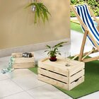 Conjunto Caixa Organizadora Madeira Maciça 1 Grande E 3 Peque