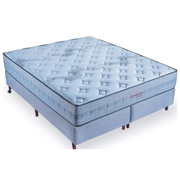 Conjunto Cama Box 13cm + Colchão King Size 30cm Splendor Orth