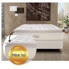 Conjunto Cama Box  + Colchão Casal Mola Ensacada  Conforto 13