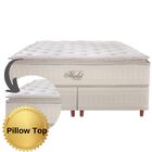 Conjunto Cama Box  + Colchão King Size Mola Ensacada Absolut