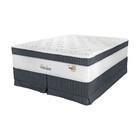 Conjunto Cama Box  + Colchão Queen Size Mola Ensacada Nature