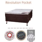 Conjunto Cama Box + Colchão Casal Revolution Pocket 138x188x6