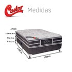 Conjunto Cama Box + Colchão Casal Super Luxo Látex Slx Double