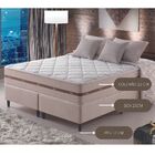 Conjunto Cama Box + Colchão King Size 193x203x59cm Molas Ensa