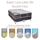Conjunto Cama Box + Colchão Queen Super Luxo Látex Slx Double