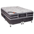 Conjunto Cama Box + Colchão Queen Super Luxo Látex Slx Double