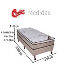 Conjunto Cama Box + Colchão Solteiro Revolution Pocket Hibrid