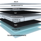 Conjunto Cama Box (Colchão + Box) Gazin Mola Romance (Molas E